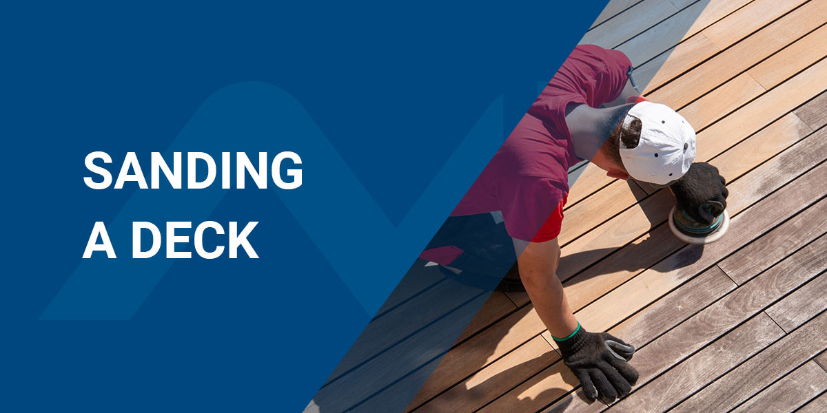 Sanding a Deck